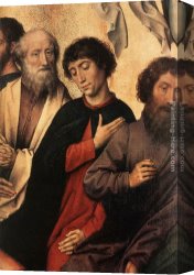 Judgment Canvas Paintings - Last Judgment Triptych [detail 6] by Hans Memling